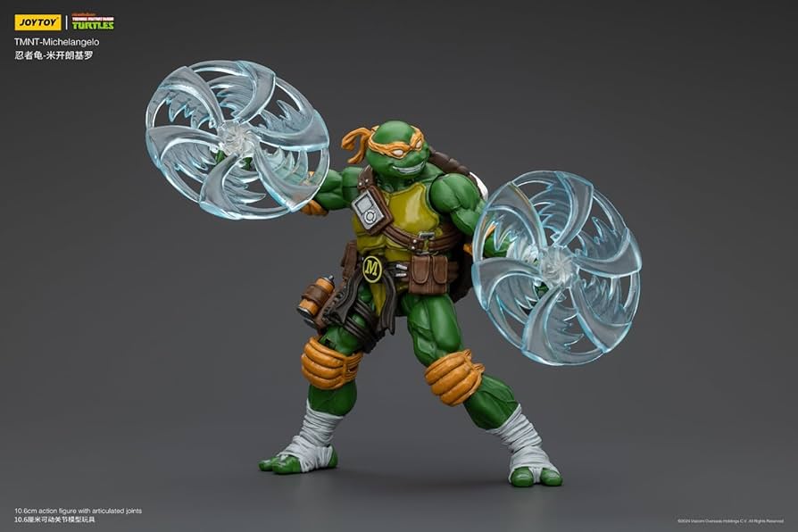JoyToy タートルズ　可動フィギュア　1/18 Amazon.co.jp: JOYTOY TMNT ミュータント タートルズ スラッシュ